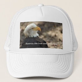Bald Eagle  Baseball Cap  THE FREE AND THE BRAVE Truckerkappe