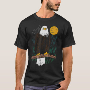 Bald Eagle Bird Motif Animal American Impressum Ea T-Shirt