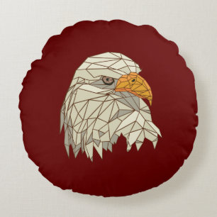 Bald Eagle Bird of Prey Design Rundes Kissen