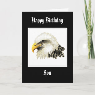 Bald Eagle - Birthday Son Proud Militär Karte