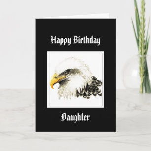 Bald Eagle Birthday Sondertochter Militär Karte