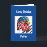 Bald Eagle Birthday Special Mother Military Karte<br><div class="desc">Aquarell Eagle US Flagge USA Flag für diese besondere und wunderbare Militärmutter,  die Sie stolz macht</div>