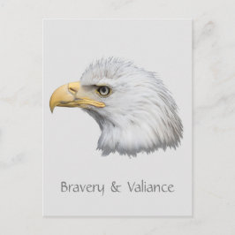 Bald Eagle Bravery & Validation anpassbar Postkarte