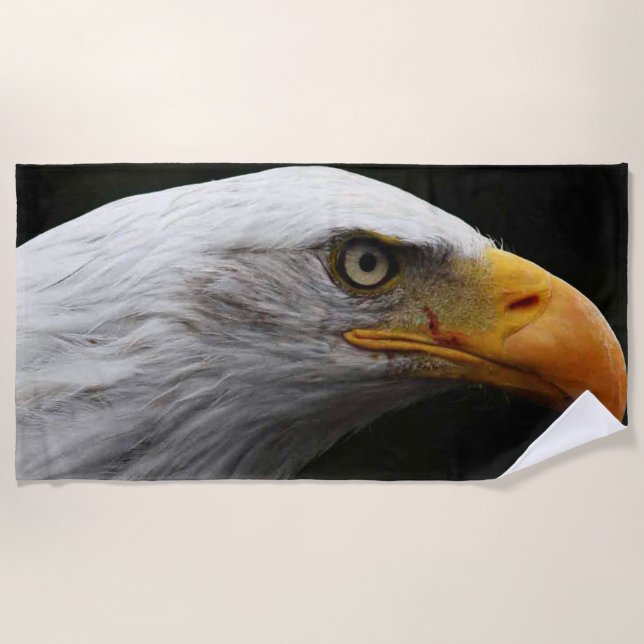 Bald Eagle btcnm Strandtuch (Vorderseite)