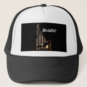 BALD EAGLE BURNT HOLZ - IDAHO PATRIOT BLK TRUCKERKAPPE