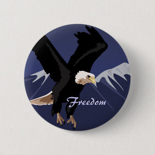 Bald Eagle Button