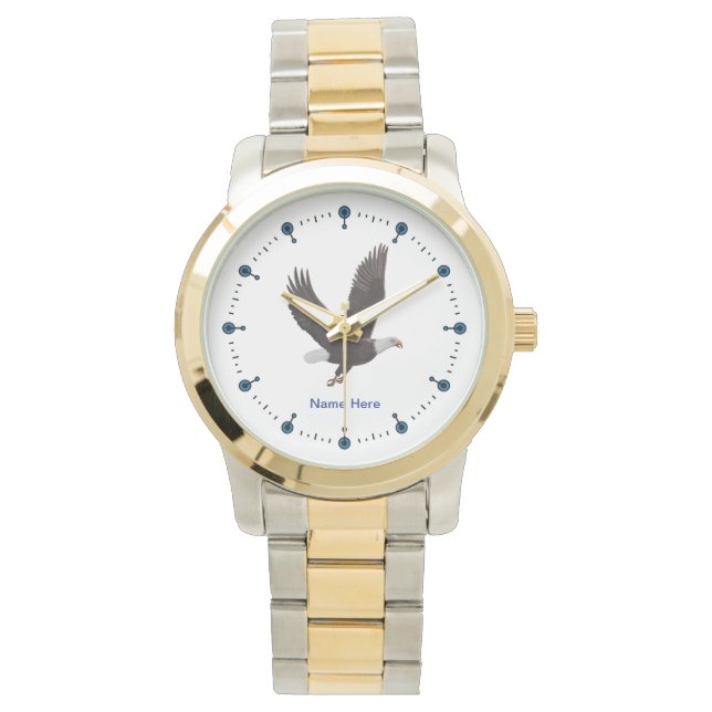 Bald Eagle Custom Two-Tone Watch Armbanduhr (Vorderseite)