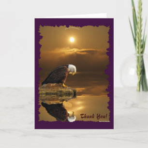 Bald Eagle Dankbarkeit Wildlife Thank You Card Dankeskarte