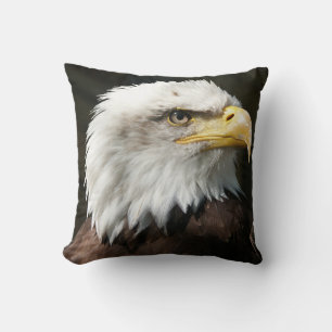 Bald Eagle Design Cotton Throw Kissen