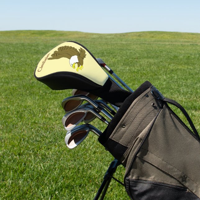 Bald Eagle Design Golf Headcover (In SItu)