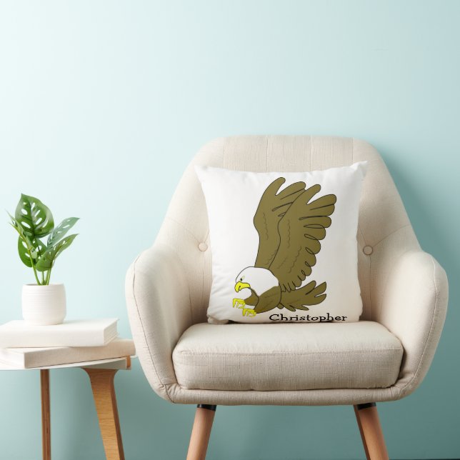 Bald Eagle Design Personalised Kissen (Stuhl )