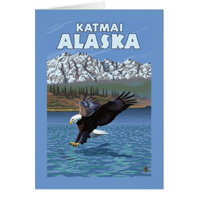 Bald Eagle Diving - Katmai, Alaska (Vorne)