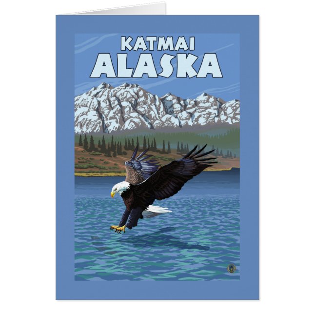 Bald Eagle Diving - Katmai, Alaska (Vorne)