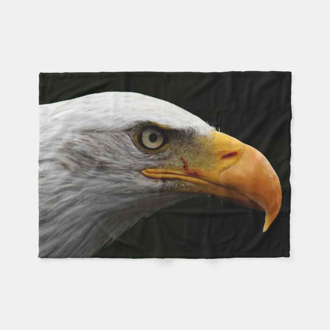 Bald Eagle fbcna Fleecedecke (Vorderseite (Horizontal))