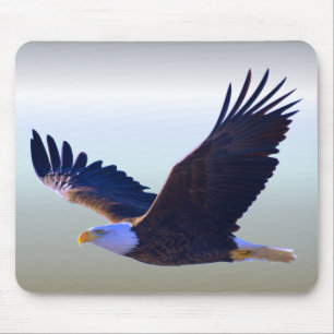 Bald Eagle Flying Mousepad