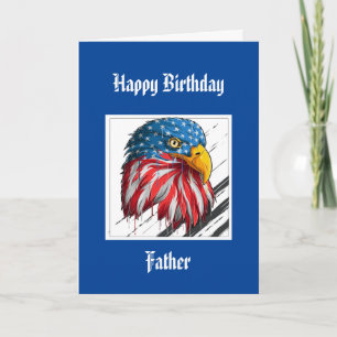Bald Eagle Geburtstag Sondervater Militärwagen Karte