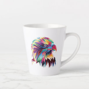 Bald Eagle Geometric Prismatic Design-80590 Milchtasse