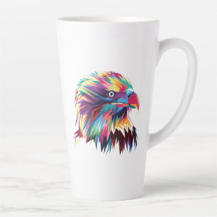 Bald Eagle Geometric Prismatic Design-80590 Milchtasse