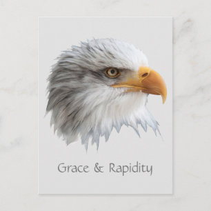 Bald Eagle Grace & Rapidity anpassbar Postkarte