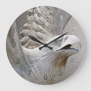 Bald Eagle Große Wanduhr