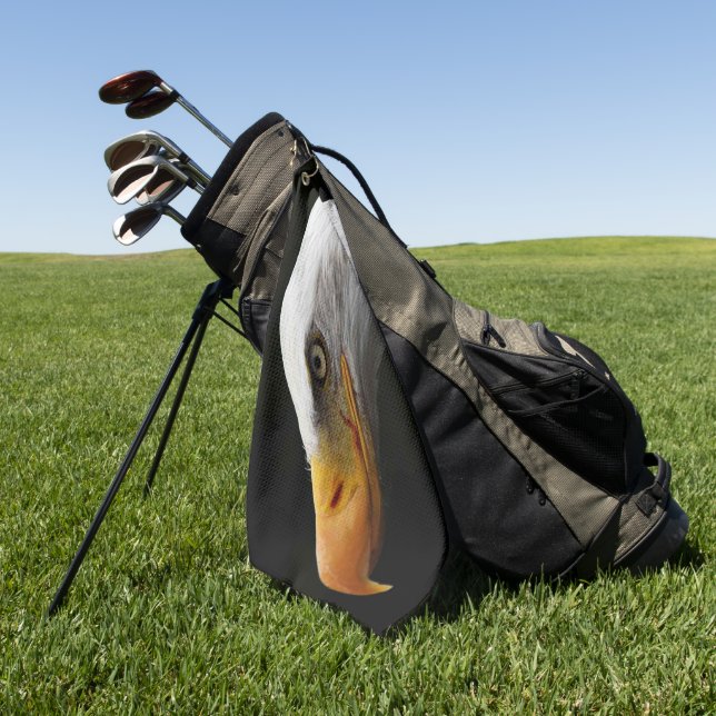 Bald Eagle gta Golfhandtuch (Gras)