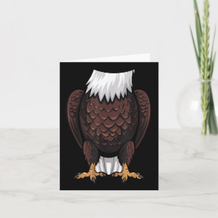 Bald Eagle Halloween Outfit Funny Simple Kids Cost Karte