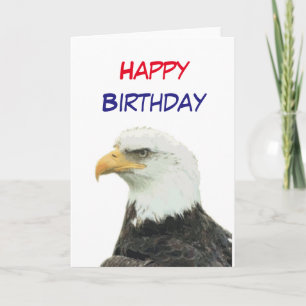 'Bald Eagle' Happy Birthday Karte