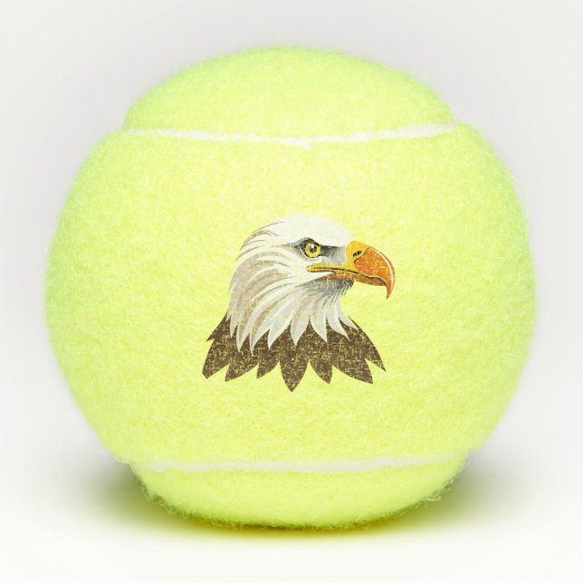 Bald eagle head tennisbälle (Vorderseite)