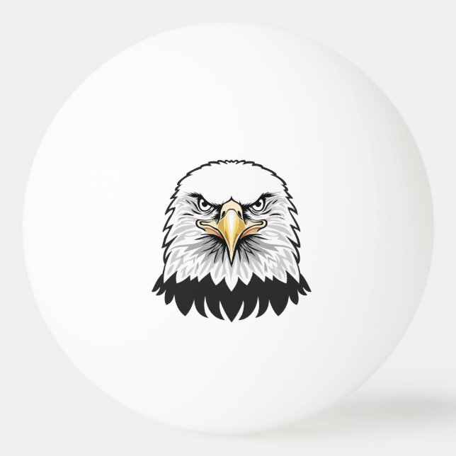 Bald eagle head tischtennisball (Vorderseite)