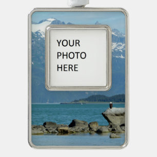 Bald Eagle im Skagway Alaska Rahmen-Ornament Silber