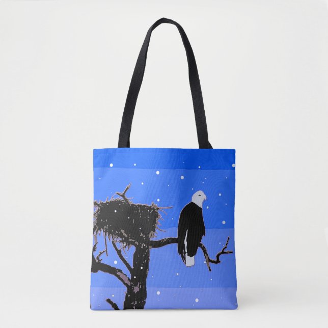 Bald Eagle im Winter - Original Wildlife Art (Vorderseite)