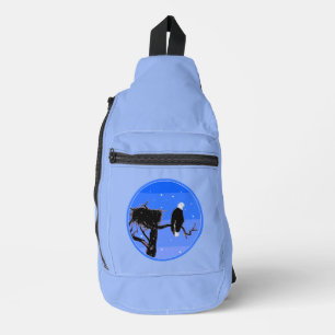 Bald Eagle im Winter - Original Wildlife Art Crossbody Bag