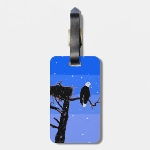 Bald Eagle im Winter - Original Wildlife Art Gepäckanhänger