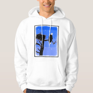 Bald Eagle im Winter - Original Wildlife Art Hoodie