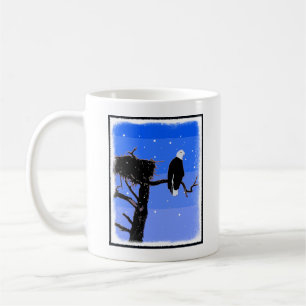 Bald Eagle im Winter - Original Wildlife Art Kaffeetasse