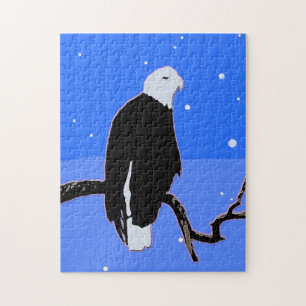 Bald Eagle im Winter - Original Wildlife Art Puzzle