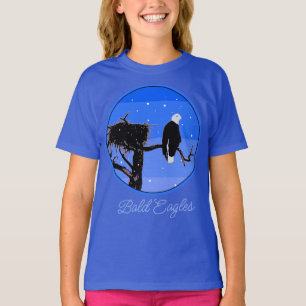 Bald Eagle im Winter - Original Wildlife Art T-Sh T-Shirt