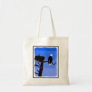 Bald Eagle im Winter - Original Wildlife Art Tragetasche