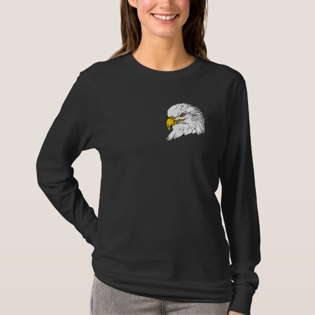 Bald Eagle imprint american bird animal head motif T-Shirt (Vorderseite)