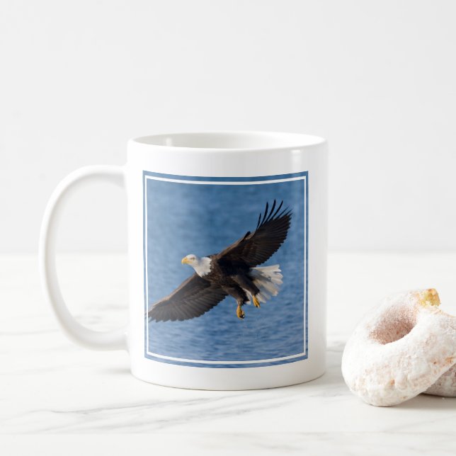 Bald eagle in flight kaffeetasse (Mit Donut)
