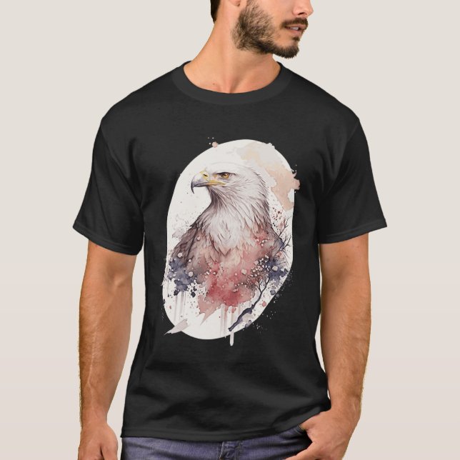 Bald Eagle Japanese Cherry Blossom Sakura Wildlife T-Shirt (Vorderseite)