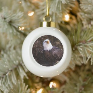 Bald Eagle Keramik Kugel-Ornament