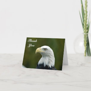 Bald Eagle Kopf Danke Note Card
