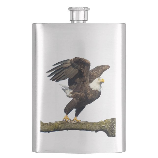 Bald Eagle Leap Flachmann (Vorderseite)