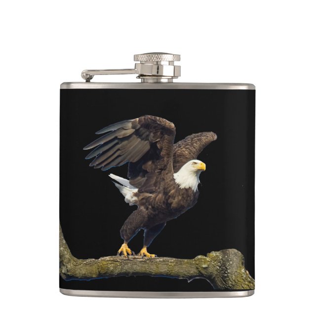 Bald Eagle Leap Flachmann (Vorderseite)