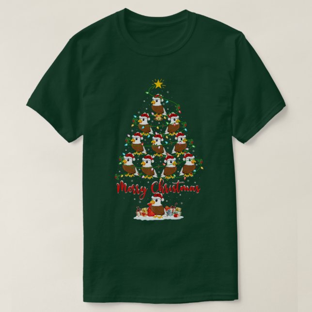 Bald Eagle Lover Matching Santa Bald Eagle Christm T-Shirt (Design vorne)