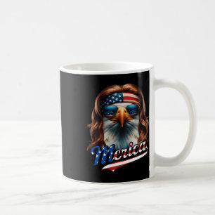 Bald Eagle Merica 4. Juli Eagle Mullet Funny Man Kaffeetasse