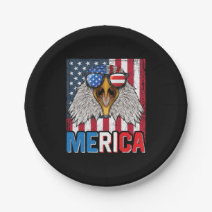 Bald Eagle Merica 4. Juli Pappteller