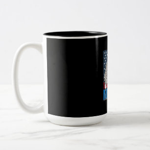 Bald Eagle Merica 4. Juli Zweifarbige Tasse