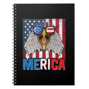 Bald Eagle Merica 4th of July Notizblock